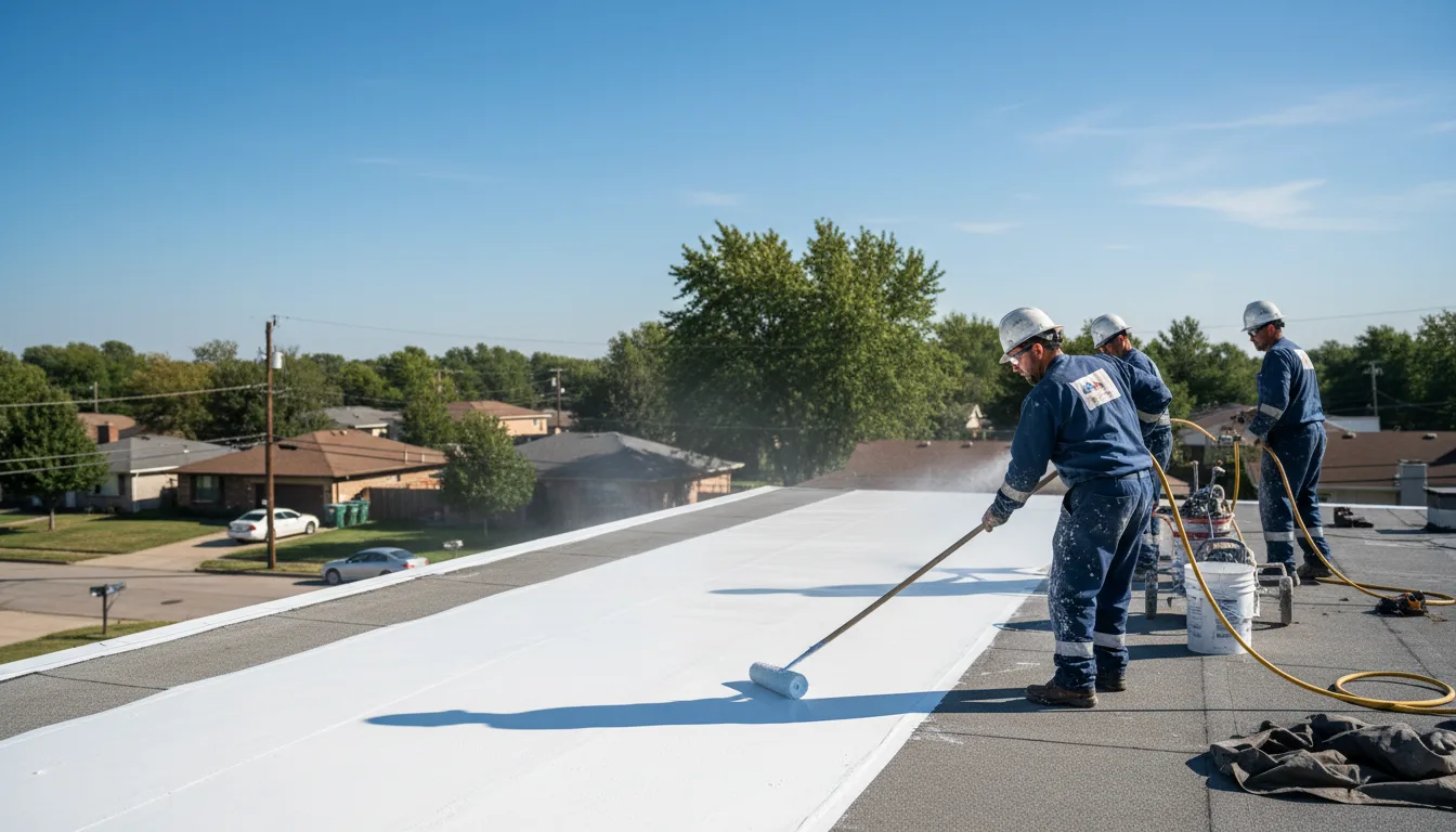 Commercial roof coating in Melville, MT near me